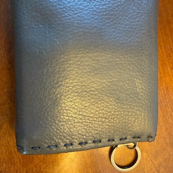 Lucky Brand Charcoal Grey Leather Wallet Purse - Picture 3 of 3